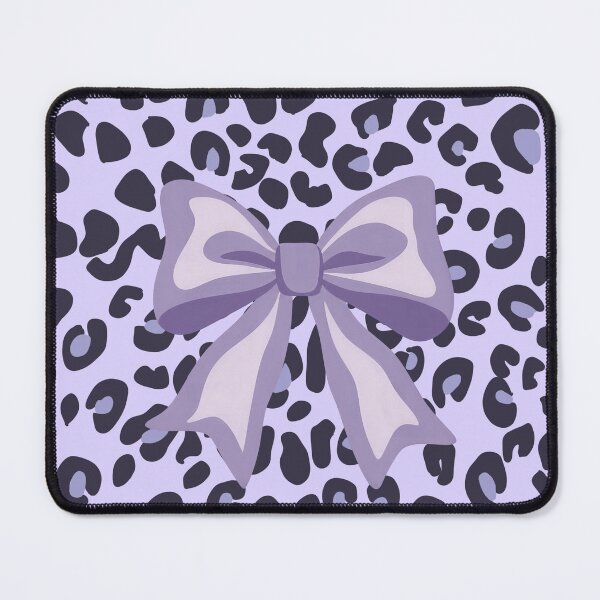 Item preview, Cute Pastel Lilac Purple Coquette Bow Leopard Print Aesthetic Pattern designed and sold by MayoshaVibes.