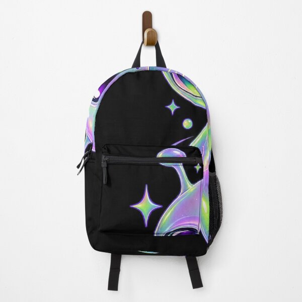 Item preview, Cute Holographic Alien Character Iridescent Pastel Sticker Design designed and sold by @SHINTOSARTSTORE.