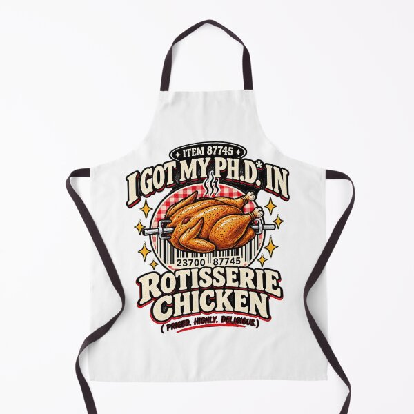 Item preview, I Got My PhD in Rotisserie Chicken Funny Chicken Food Lover Vintage Design designed and sold by CatiaStudioArt.