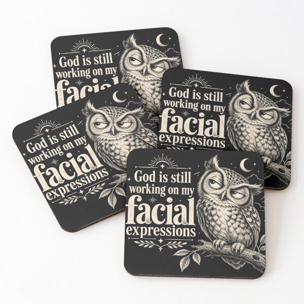 Item preview, Funny Christian Owl, God Is Still Working on My Facial Expressions, Faith Humor Gift designed and sold by Cchotlan.