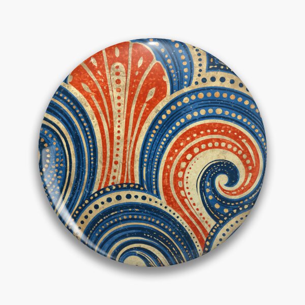 Item preview, Repeating Great Waves Pattern designed and sold by JaimeLikes.