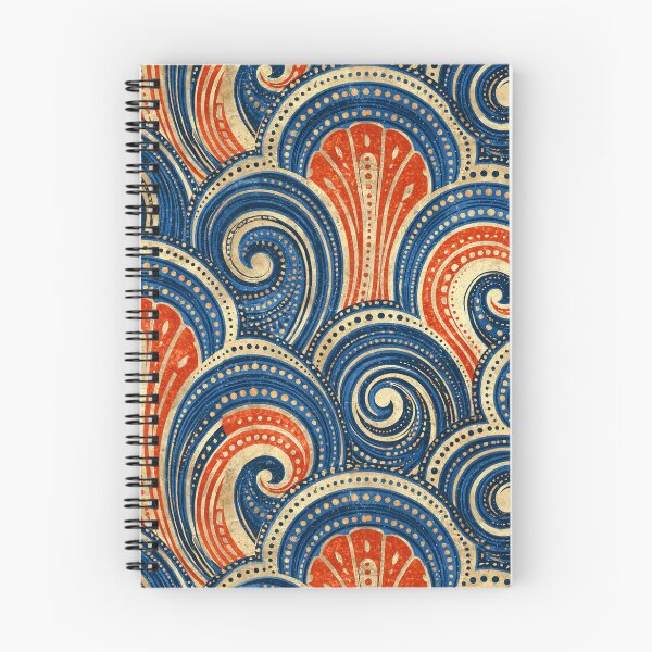 Item preview, Repeating Great Waves Pattern designed and sold by JaimeLikes.