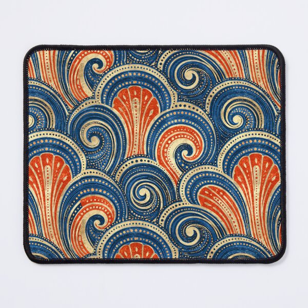 Item preview, Repeating Great Waves Pattern designed and sold by JaimeLikes.