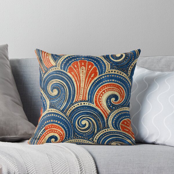 Item preview, Repeating Great Waves Pattern designed and sold by JaimeLikes.