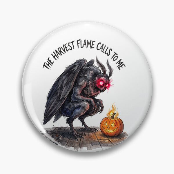 Item preview, Mothman Pumpkin Flame designed and sold by Tiffany Roy.