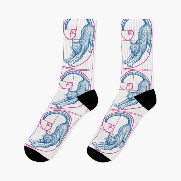 Item preview, Fibonacci Spiral Feline Cat Lover Geometry Funny Cats designed and sold by GrandeDuc.