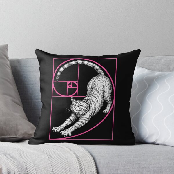 Item preview, Fibonacci Spiral Feline Cat Lover Geometry Funny Cats designed and sold by GrandeDuc.