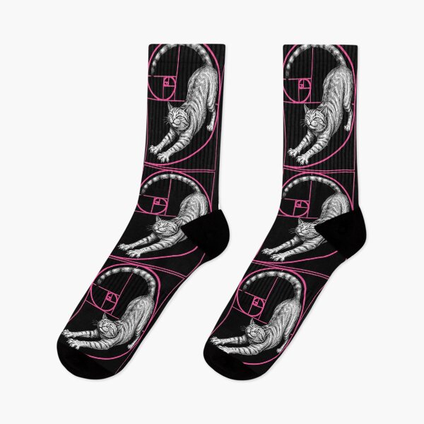 Item preview, Fibonacci Spiral Feline Cat Lover Geometry Funny Cats designed and sold by GrandeDuc.