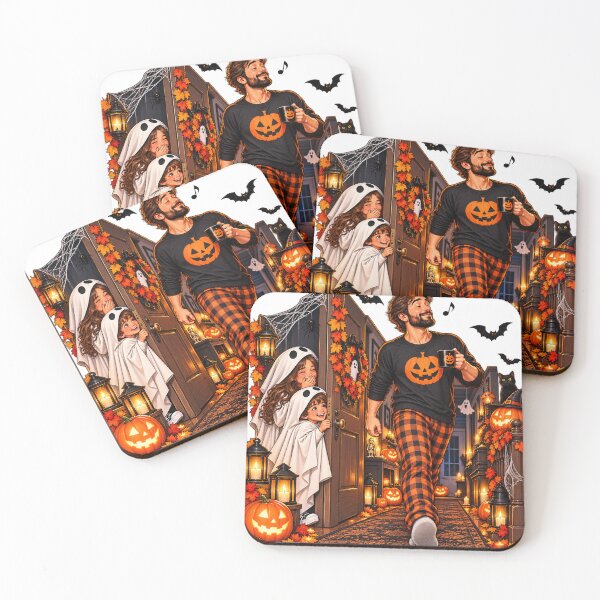 Item preview, Funny Halloween Family Scare – Dad & Kids Ghost Costume designed and sold by Haji  Kamora.