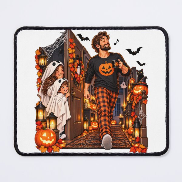 Item preview, Funny Halloween Family Scare – Dad & Kids Ghost Costume designed and sold by Haji Kamora.