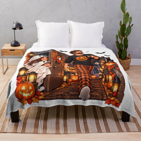 Item preview, Funny Halloween Family Scare – Dad & Kids Ghost Costume designed and sold by Haji Kamora.