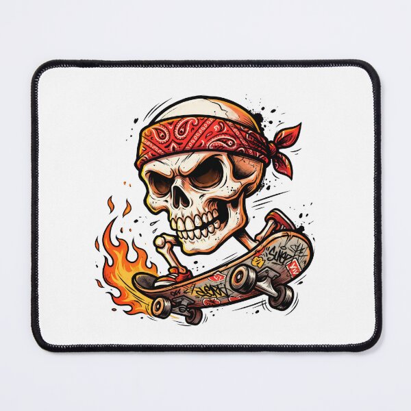 Item preview, Skate or Die Skull – Punk Skeleton Skateboard Design designed and sold by ruman2520.