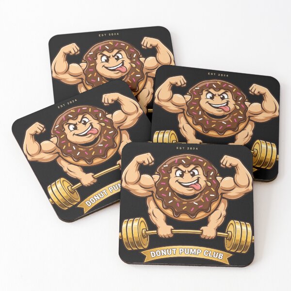 Item preview, Donut Pump Club Funny Gym - Buff Donut Deadlift Bodybuilding designed and sold by StrongEveryDayStore.
