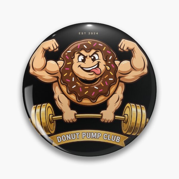 Item preview, Donut Pump Club Funny Gym - Buff Donut Deadlift Bodybuilding designed and sold by StrongEveryDayStore.