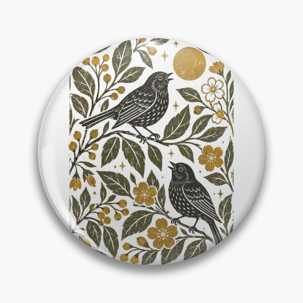 Item preview, Vintage Songbird Shirt, Botanical Bird Nature Design, Cottagecore Floral Bird Lover Gift designed and sold by Cchotlan.