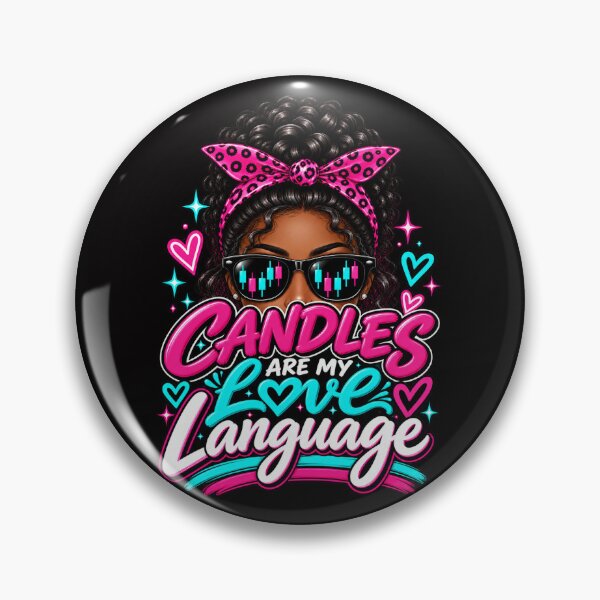 Item preview, Trader Chick-Candles Are My Love Language-Option One- Black Background  designed and sold by Trendi61.