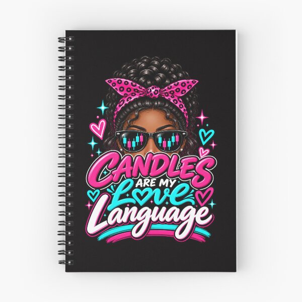 Item preview, Trader Chick-Candles Are My Love Language-Option One- Black Background  designed and sold by Trendi61.