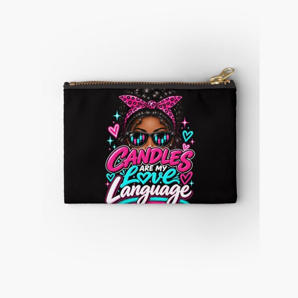 Item preview, Trader Chick-Candles Are My Love Language-Option One- Black Background  designed and sold by Trendi61.