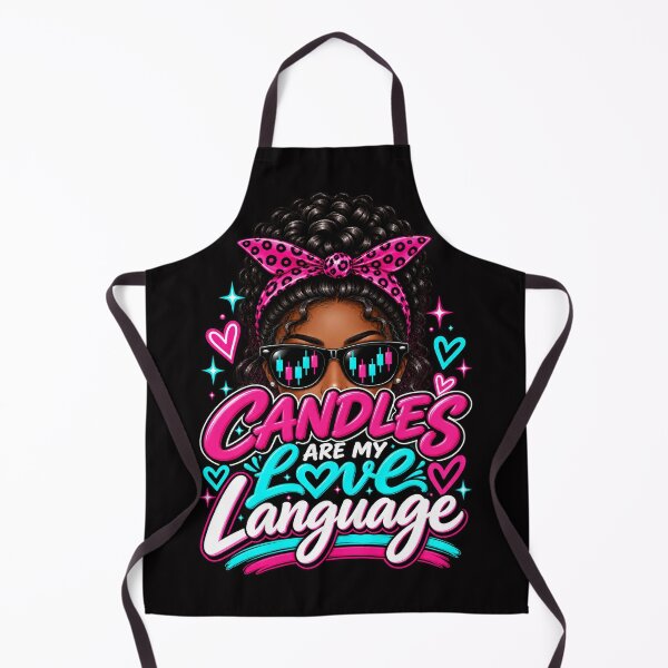 Item preview, Trader Chick-Candles Are My Love Language-Option One- Black Background  designed and sold by Trendi61.
