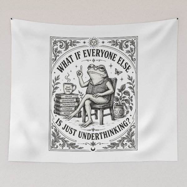Item preview, What If Everyone Else Is Just Underthinking, Funny Overthinker Shirt, Sarcastic Thinking Quote, Witty Mindset Humor Gift designed and sold by Cchotlan.