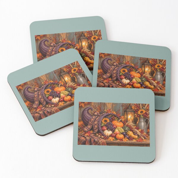 Item preview, Purple Harvest Cornucopia — An Autumn Thanksgiving Still Life designed and sold by Novel Works Studio.