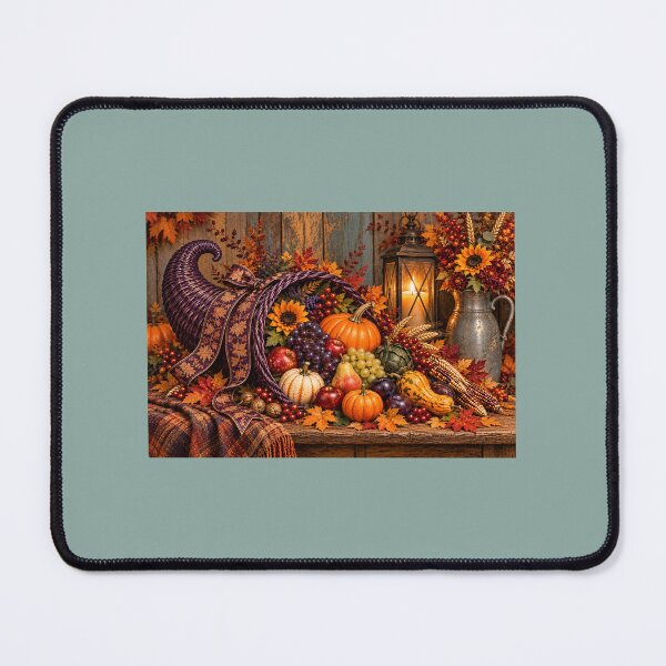Item preview, Purple Harvest Cornucopia — An Autumn Thanksgiving Still Life designed and sold by Novel Works Studio.