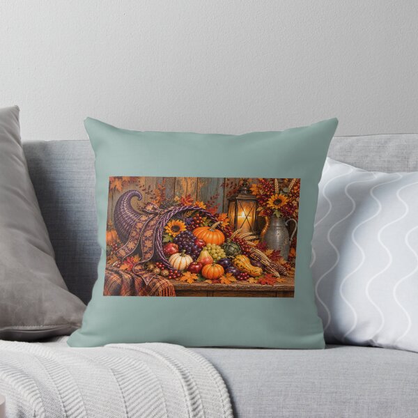 Item preview, Purple Harvest Cornucopia — An Autumn Thanksgiving Still Life designed and sold by Novel Works Studio.