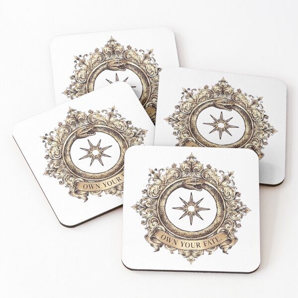 Item preview, Own Your Fate Motivational Star Compass Gold Emblem designed and sold by NikmaArt.