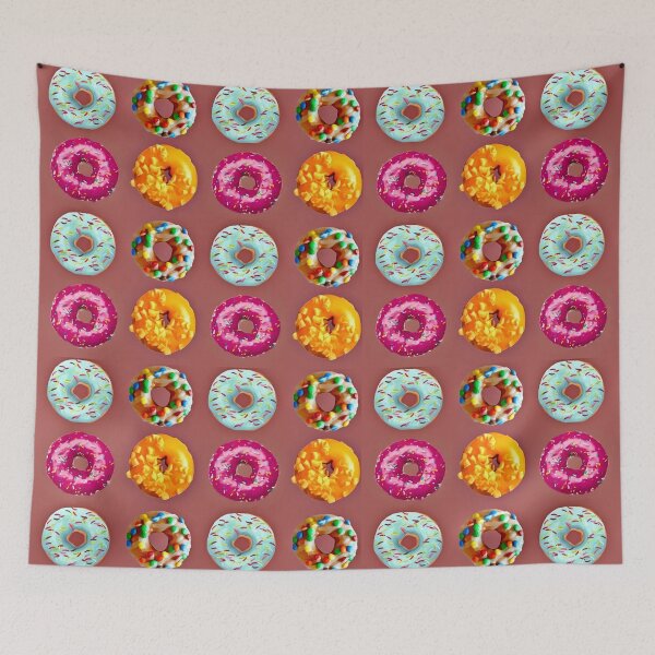 Item preview, Donuts sobre marrón  designed and sold by Yamy Morrell Art and Design.