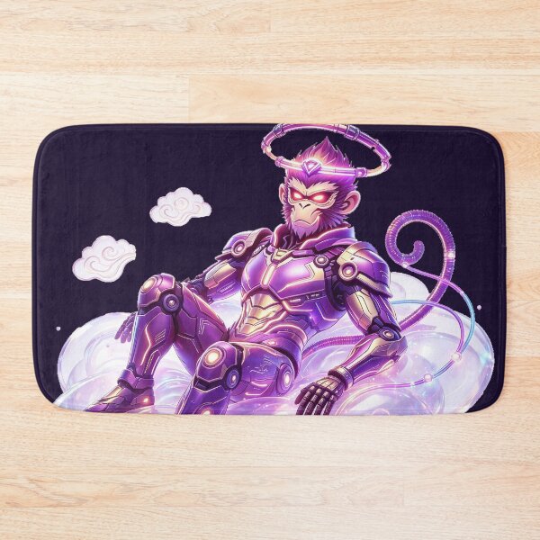 Item preview, Cyberpunk Mecha Sun Wukong Reclining Holographic Cloud designed and sold by DigArtis.