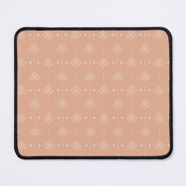 Item preview, Thai Lotus Line Art Seamless Pattern Blush Peach Minimalist Thai Floral Botanical Fabric Design designed and sold by KOPatternCo.