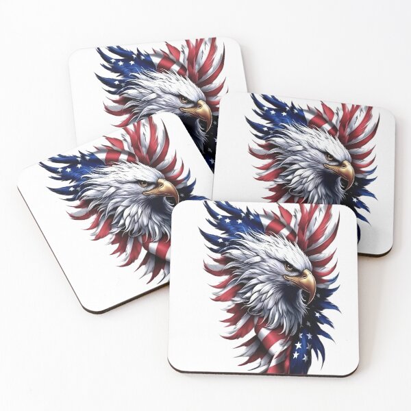 Item preview, Patriotic American Eagle – USA Flag Red White & Blue Eagle Art designed and sold by Graffiti Magic.