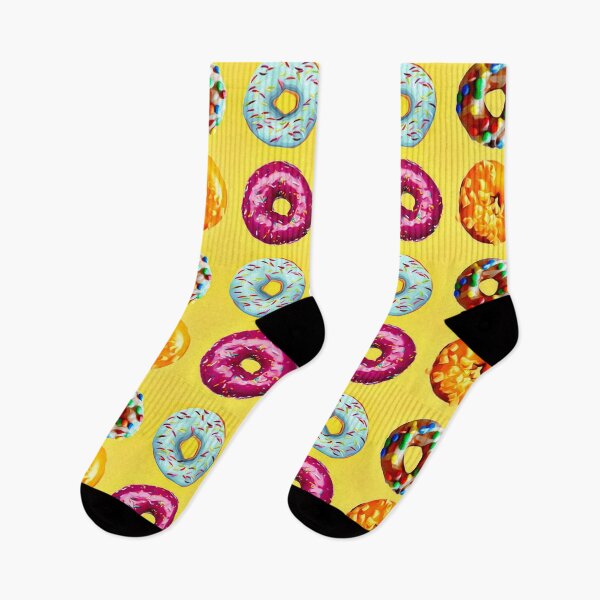 Item preview, Donuts on yellow designed and sold by Yamy Morrell Art and Design.