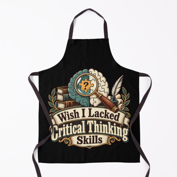 Item preview, Wish I Lacked Critical Thinking Skills Funny Book Lover Retro designed and sold by Photo-Sphere101.