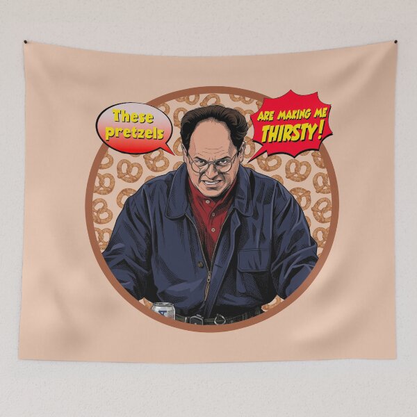 Item preview, These Pretzels Are Making Me Thirsty – George Costanza Parody designed and sold by Deviant Logic Design.