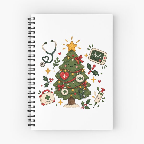 Item preview, Christmas Nurse Tree RN Medical Christmas Tree Holiday Nursing Gift designed and sold by LandFinStudio.