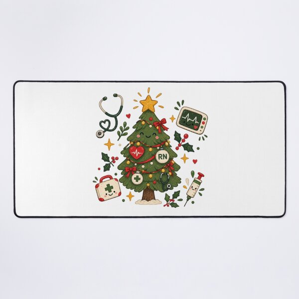 Item preview, Christmas Nurse Tree RN Medical Christmas Tree Holiday Nursing Gift designed and sold by LandFinStudio.