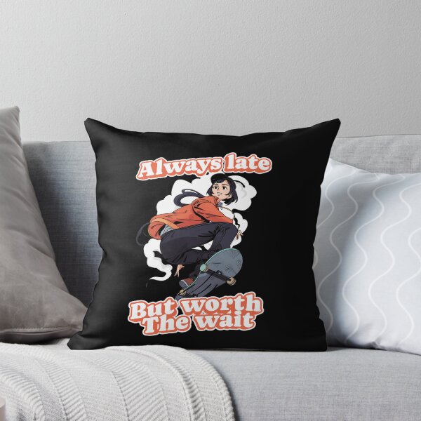 Item preview, Always Late But Worth The Wait – Funny Skater Girl Retro Design designed and sold by NovalID.