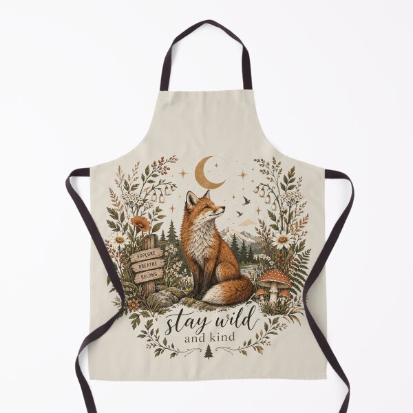 Item preview, Wild & Kind Fox Shirt, Vintage Forest Animal Tee, Cottagecore Nature Gift, Botanical Wildlife Design designed and sold by Cchotlan.
