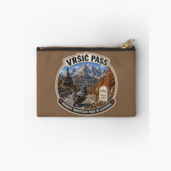 Item preview, Vrsic Pass Slovenia Vršič Pass Slovenia Motorcycle Sticker TShirt 05 designed and sold by OuterShellUK.