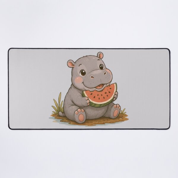 Item preview, Watermelon Cutie Hippo designed and sold by MellowMunchkins.