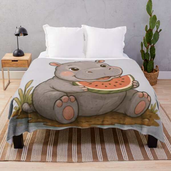 Item preview, Watermelon Cutie Hippo designed and sold by MellowMunchkins.