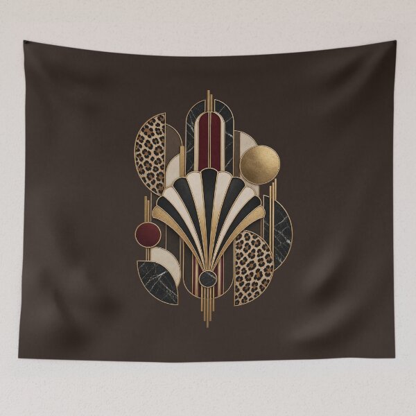 Item preview, Neo Deco Instinct – Leopard Geometric Abstract designed and sold by Anyshca.