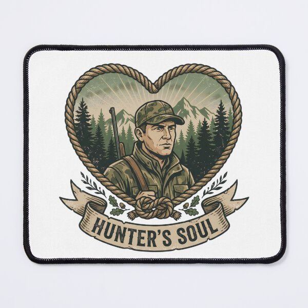 Item preview, Hunter's Soul – Vintage Wilderness Hunting Skull-Free Outdoors Design designed and sold by ruman2520.