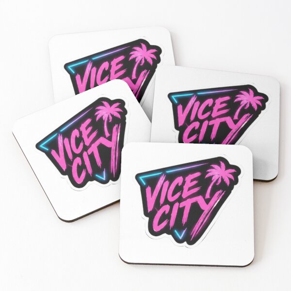 Item preview, Vice City Inspired Logo Sticker designed and sold by Vikram-Solanki.