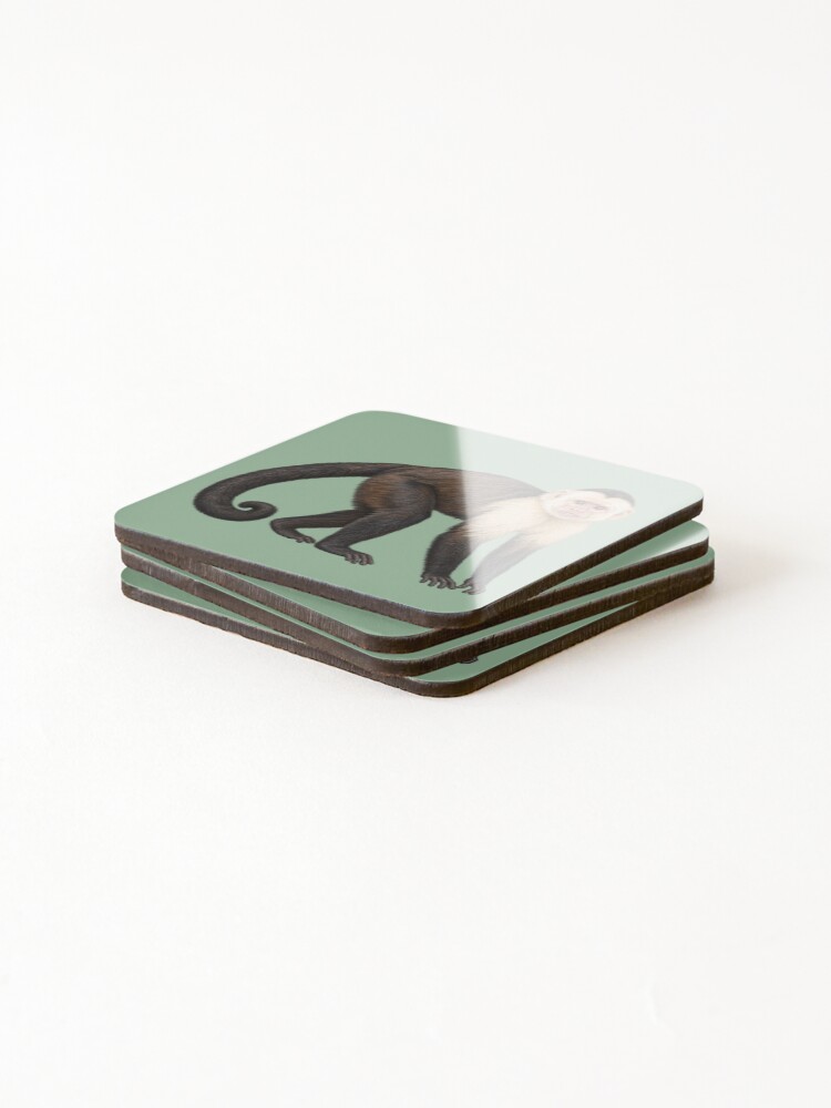 Thumbnail 4 of 5, Coasters (Set of 4), Capuchin monkey designed and sold by RAMIRELLI.