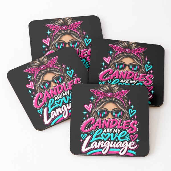 Item preview, Trader Chick-Candles Are My Love Language-Option Two-Black Background  designed and sold by Trendi61.