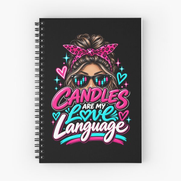 Item preview, Trader Chick-Candles Are My Love Language-Option Two-Black Background  designed and sold by Trendi61.