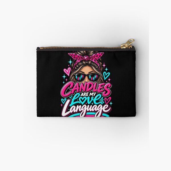 Item preview, Trader Chick-Candles Are My Love Language-Option Two-Black Background  designed and sold by Trendi61.