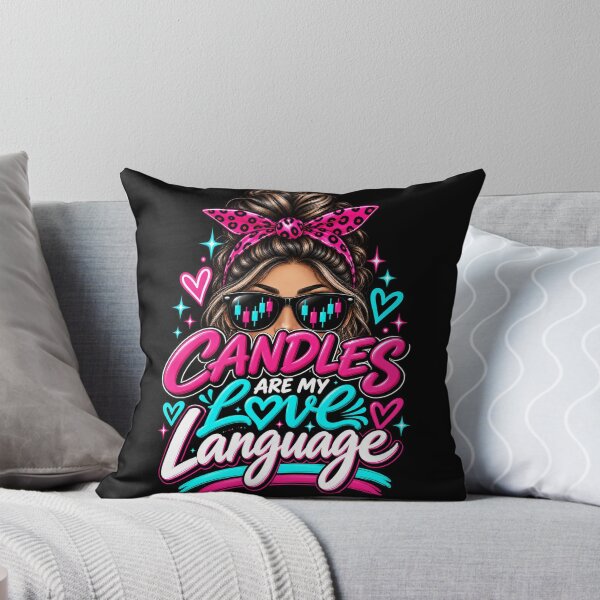 Item preview, Trader Chick-Candles Are My Love Language-Option Two-Black Background  designed and sold by Trendi61.